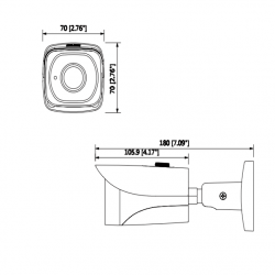 4MP Bullet Camera - IR40M Dahua